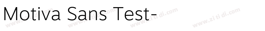 Motiva Sans Test字体转换 Motiva Sans Test字体转换